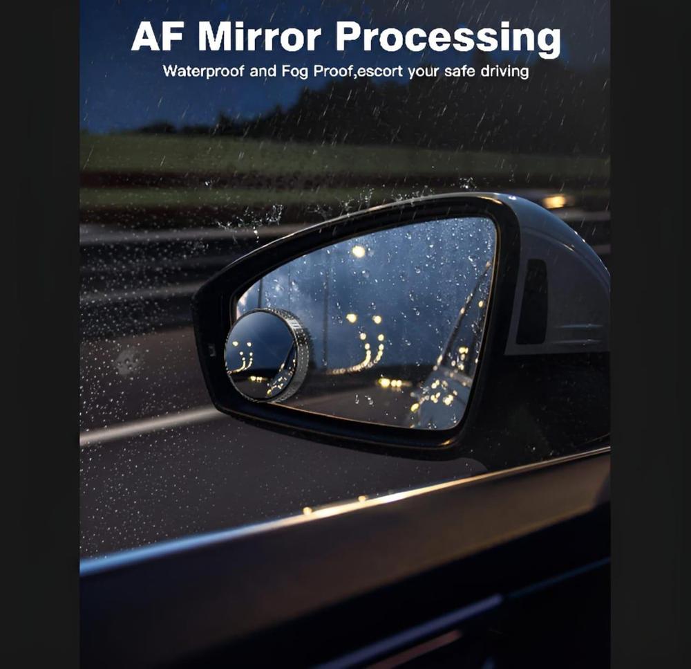 Car Convex Side Mirror Set 2pcs Glass Durable