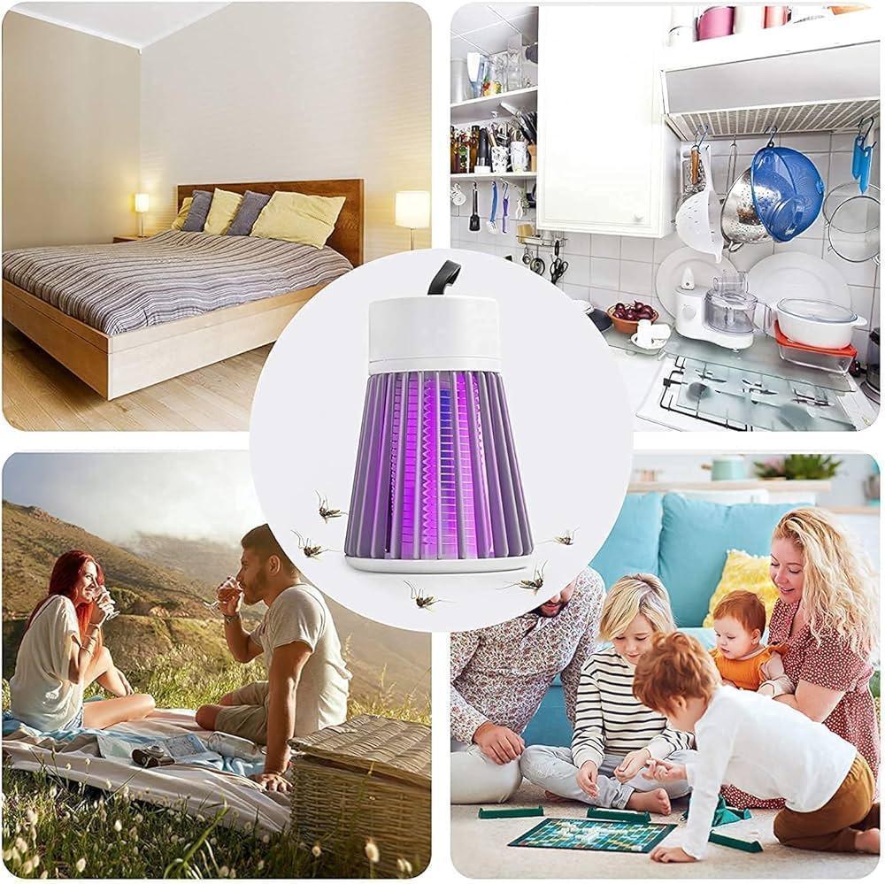 Mosquito Killer Lamp White USB Rechargeable ABS
