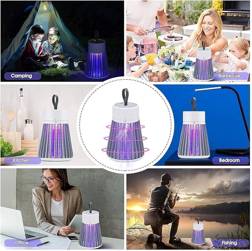 Mosquito Killer Lamp White USB Rechargeable ABS