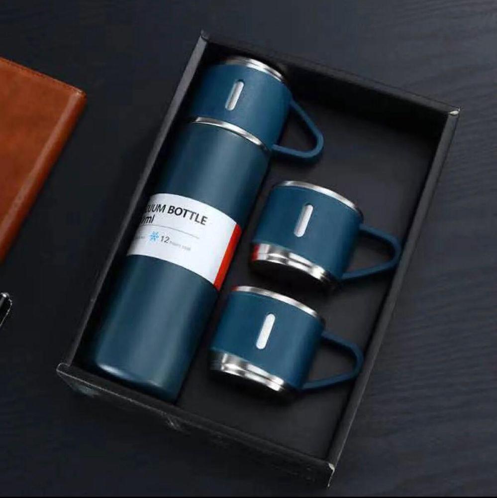Stylish Vacuum Flask Set Stainless Steel Hot Cold 12Hr