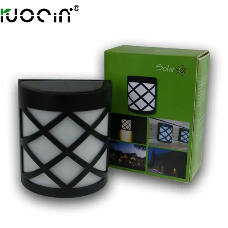 Solar Wall Lamp with 5 Color Options Black