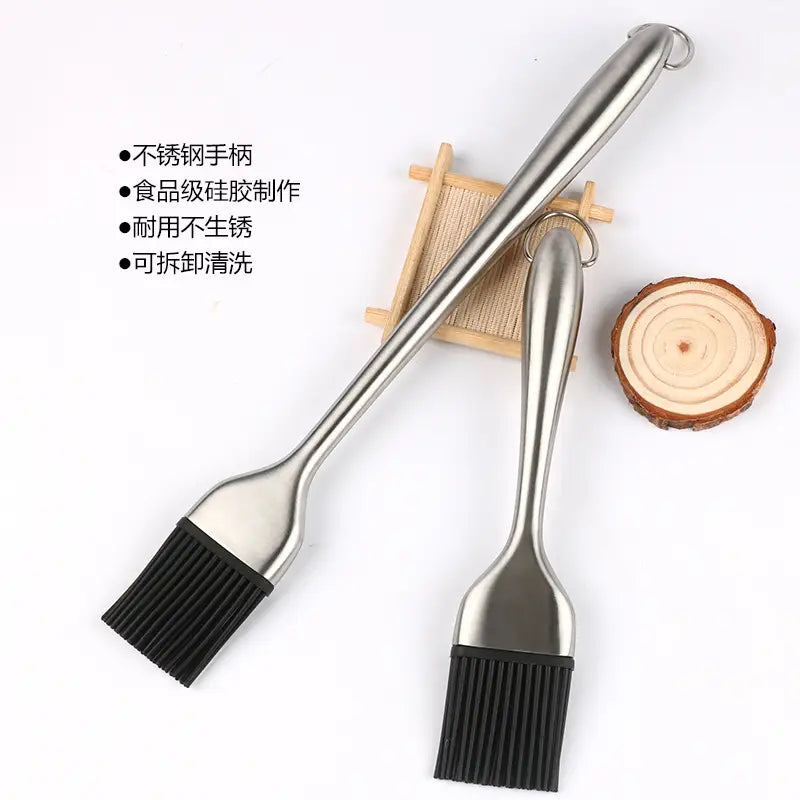 Stainless Steel Silicone Kitchen Brushes Set