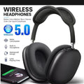 Wireless Bluetooth 5.2 Headphones with ANC & Super Bass Black