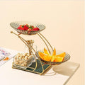 Golden Iron Bowl Stand 2-Tier