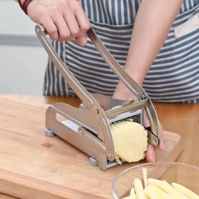 Stainless Steel Potato Fry Cutter 7.5cm Easy Clean Durable