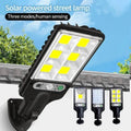 Solar Street Lamp Motion Sensor Black ABS 3 Modes