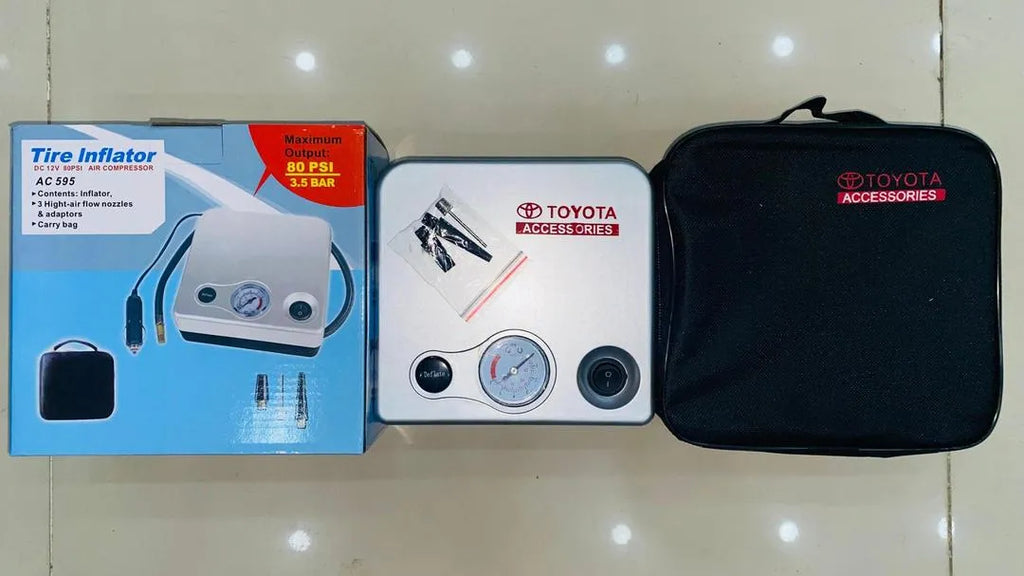 Toyota Air Pressure Inflator Silver 80PSI Portable