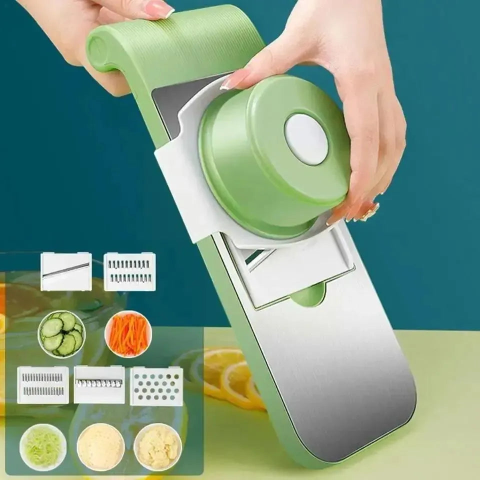Multi-Blade Vegetable Slicer with ABS Plastic Handle