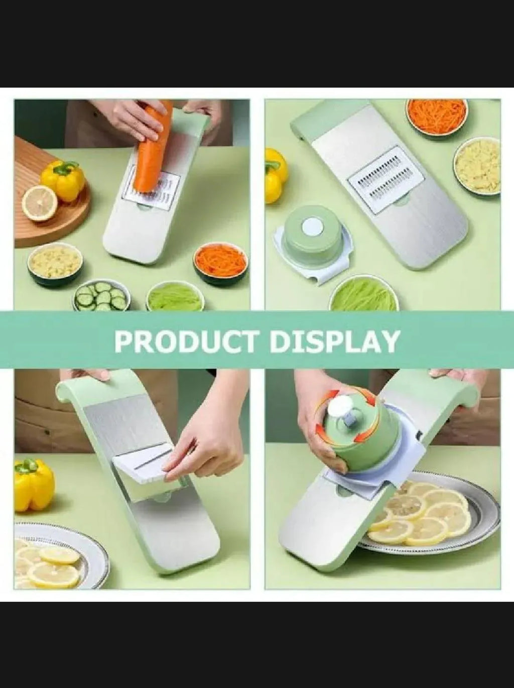 Multi-Blade Vegetable Slicer with ABS Plastic Handle