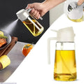 Glass Oil Spray Bottle Grey 3cm Spray Nozzle