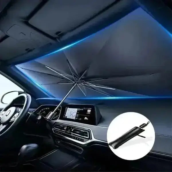 Car Windshield Umbrella Black Durable Weather Resistant