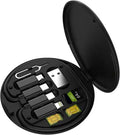 6-in-1 Wireless Charger & Card Holder Black