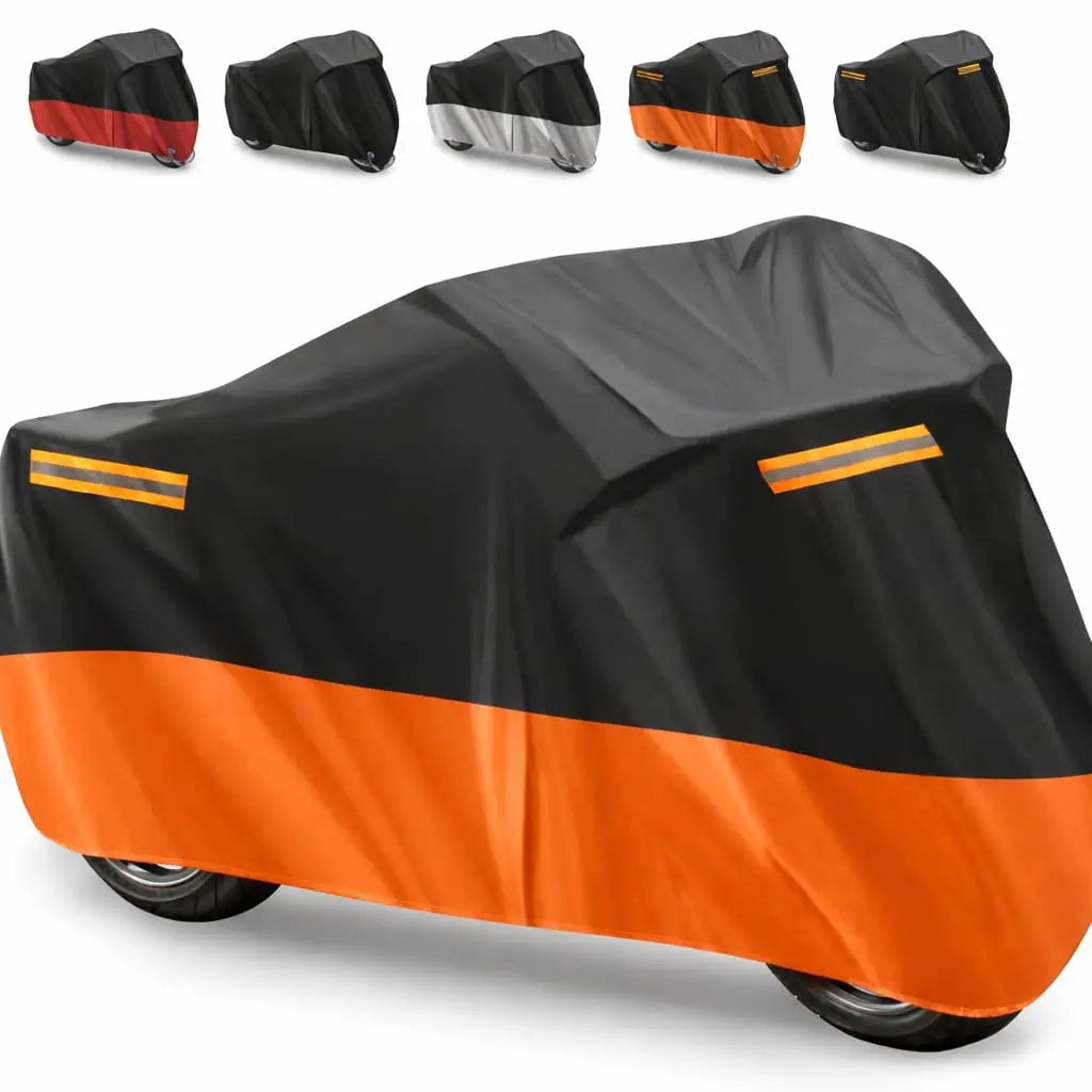 Bike Cover Waterproof Universal for 70cc & 125cc Motorcycles – Dustproof, Rainproof, UV Protection, Scratch Resistant, (Random Color)