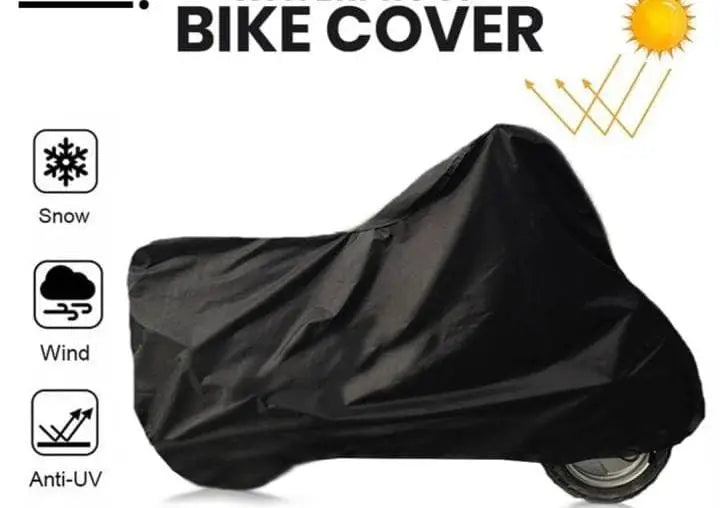 Bike Cover Waterproof Universal for 70cc & 125cc Motorcycles – Dustproof, Rainproof, UV Protection, Scratch Resistant, (Random Color)