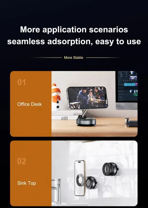 Newest K007 Universal 360 Degree Car Mobile Phone Holder with Strong Magnets Magnetic Car Desk Stand Direct Factory Supply