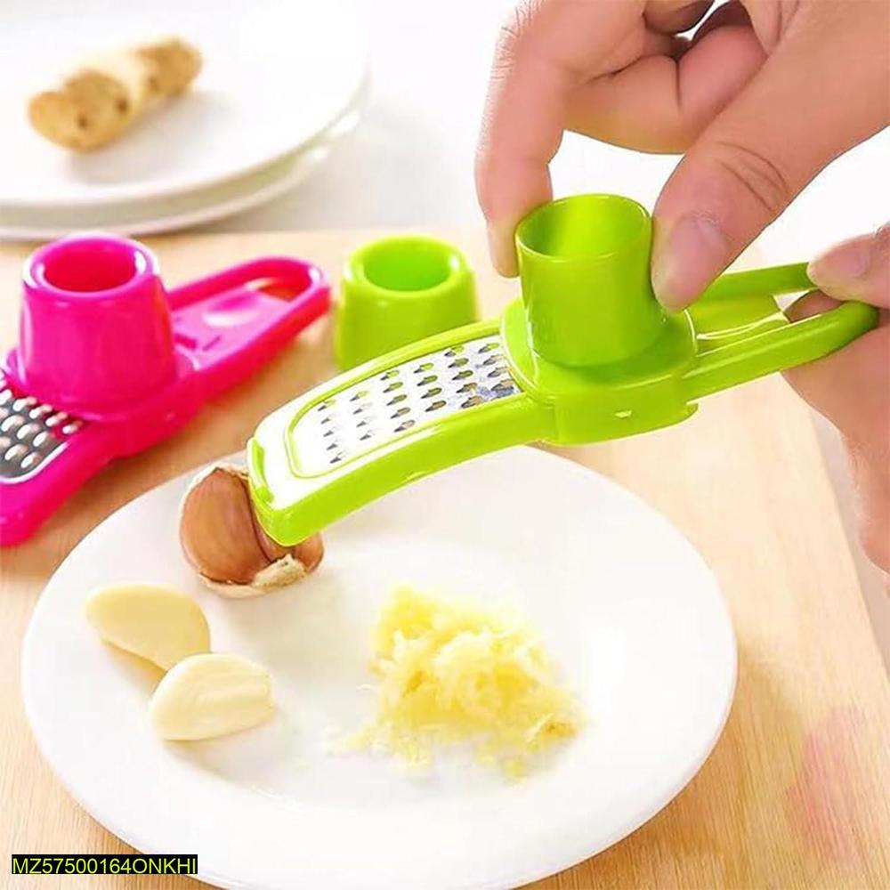 Garlic & Ginger Grater with Hand Protector Green