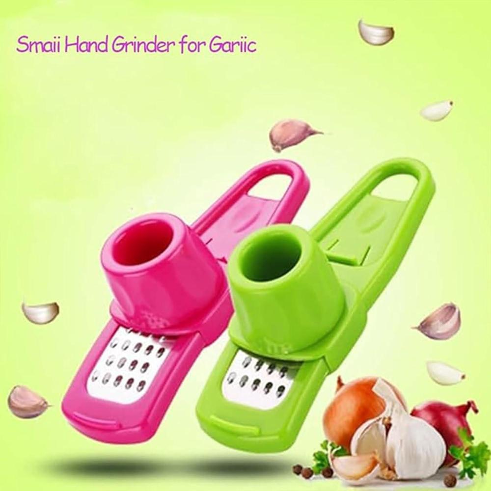 Garlic & Ginger Grater with Hand Protector Green