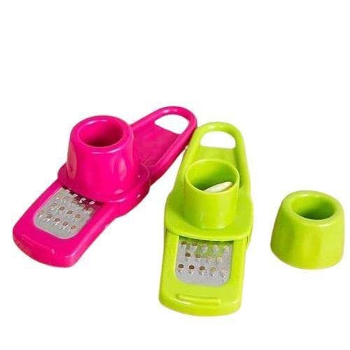 Garlic & Ginger Grater with Hand Protector Green