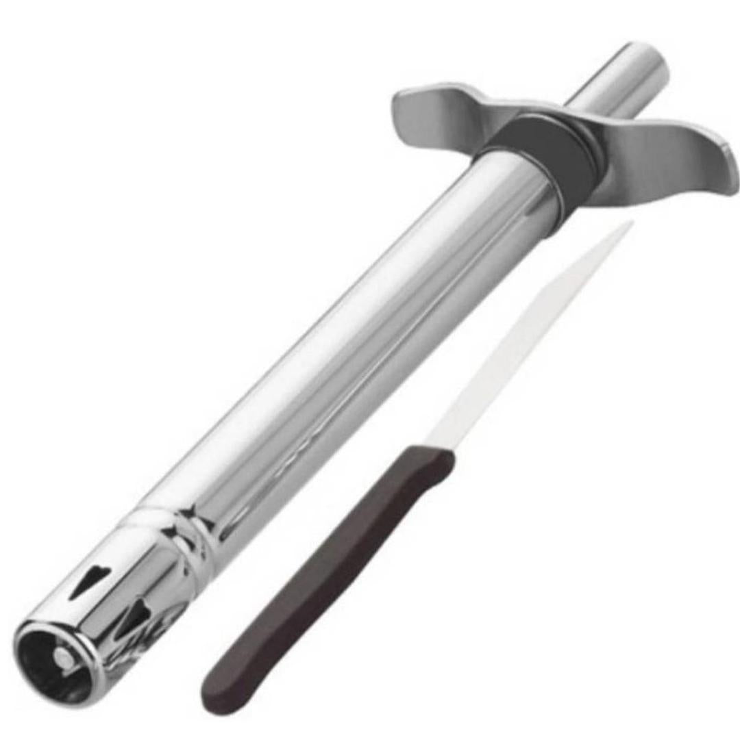 Stainless Steel Gas Lighter Silver Spark Ignition