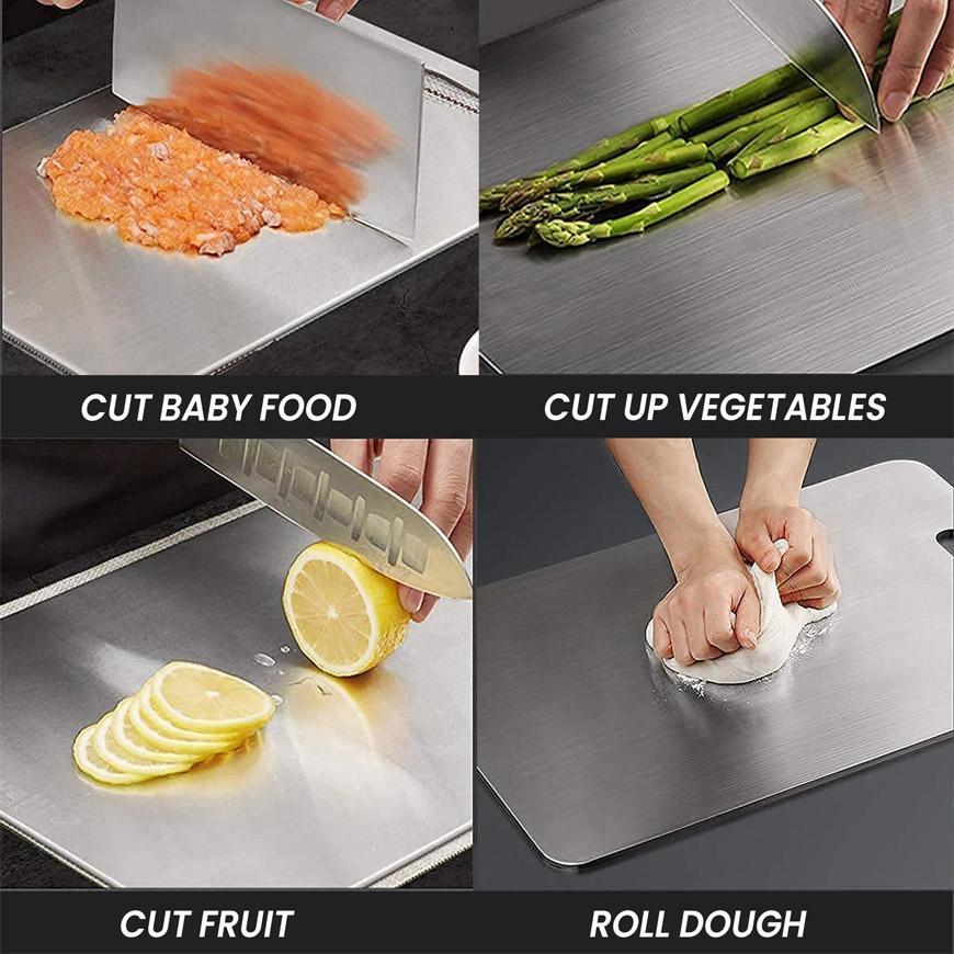 Stainless Steel Cutting Board 30x38cm for Kitchen