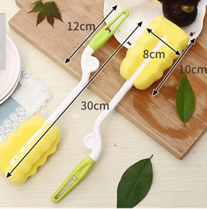 Green Plastic Cleaning Brush for Glass Bottles