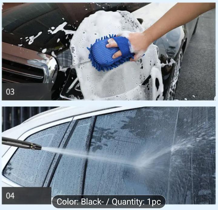 Adjustable Spray Car Wash Head Black Plastic