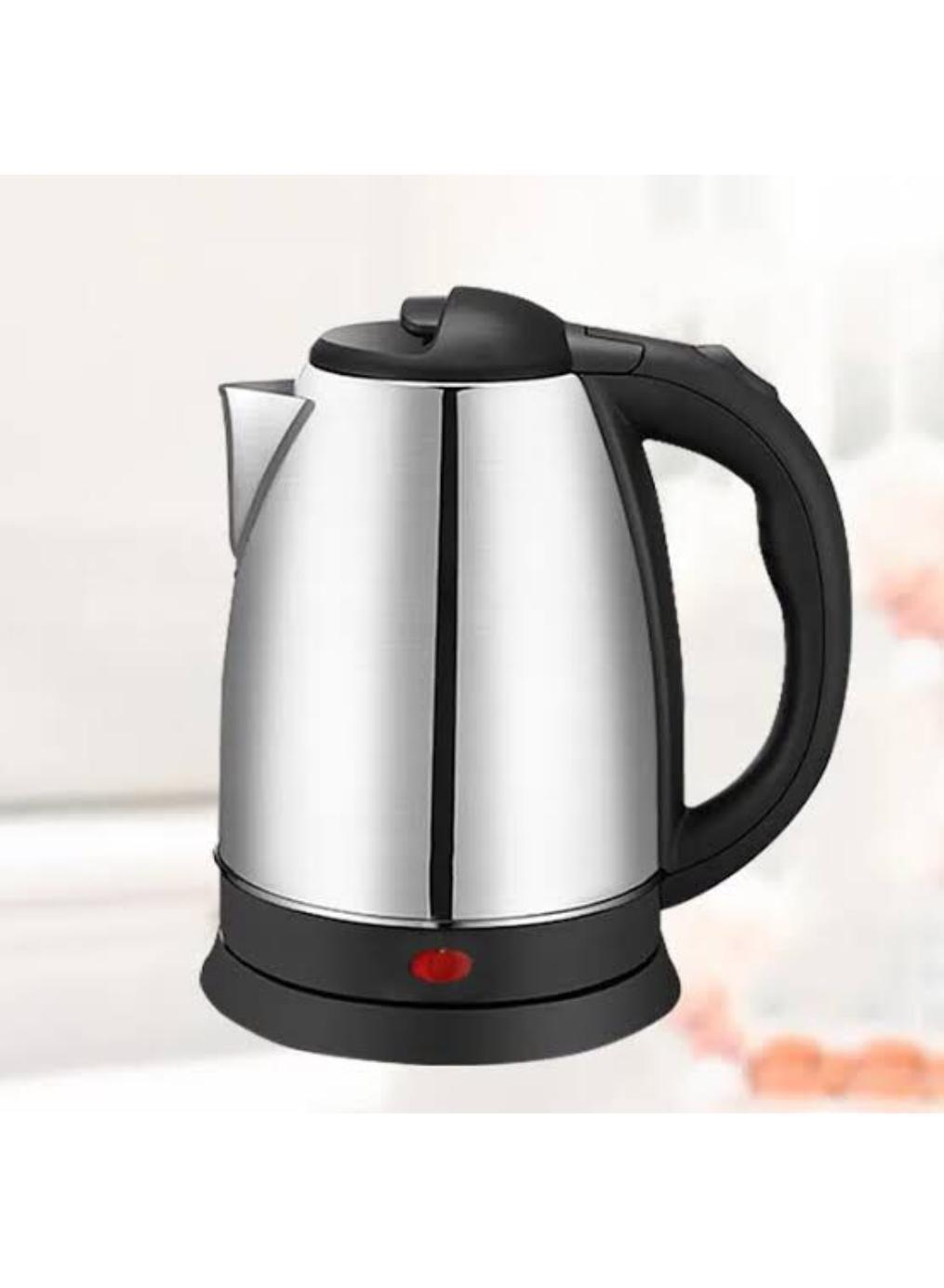 Cordless Electric Kettle 2L Stainless Steel Black Instant Boil