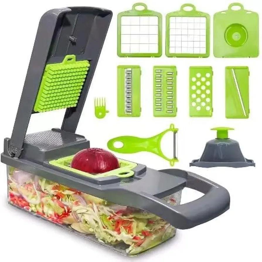 Multi-Function Vegetable Slicer with 7 Blades Set