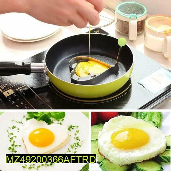 Egg Mold Set with 4 Shapes for Breakfast & Dinner
